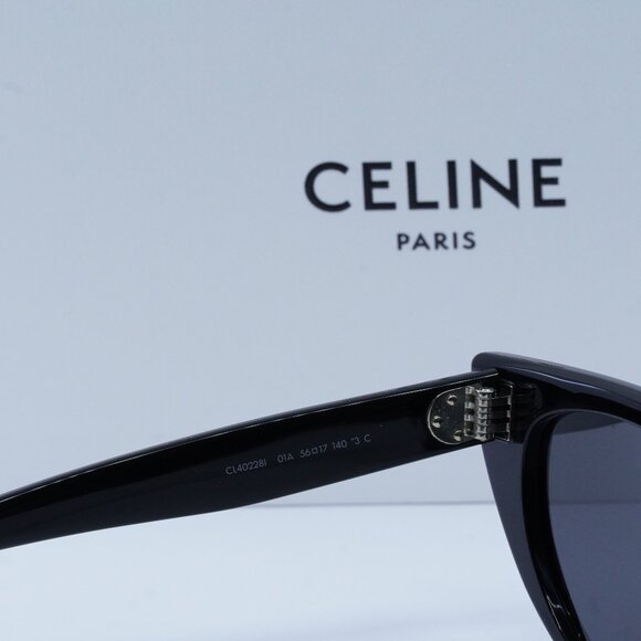 FINAL PRICE NEW CELINE CL40228I 01A BLACK GREY SUNGLASSES - Picture 6 of 10
